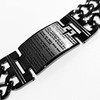 GeekPromise Christian Bracelet Lord's Prayer Black Stainless steel High precision