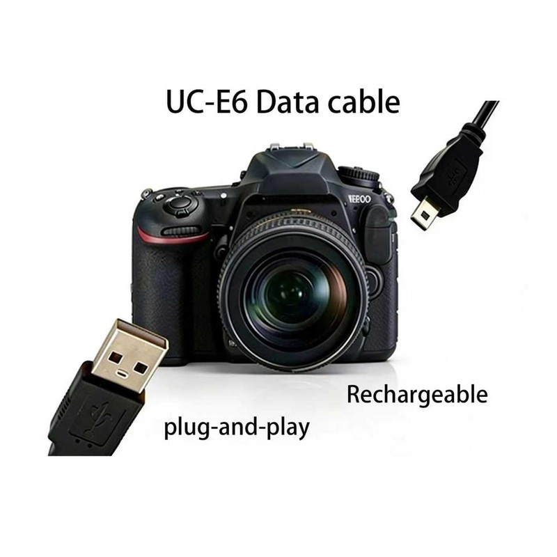 UIGOCLE USB Camera Data Charging Cable is Compatible with Nikon