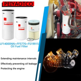 LF14000NN FF5776 FS19765 Oil Change Kit Fuel Filter Compatible With Cummins Fleetguard Fit For ISX15 Engines