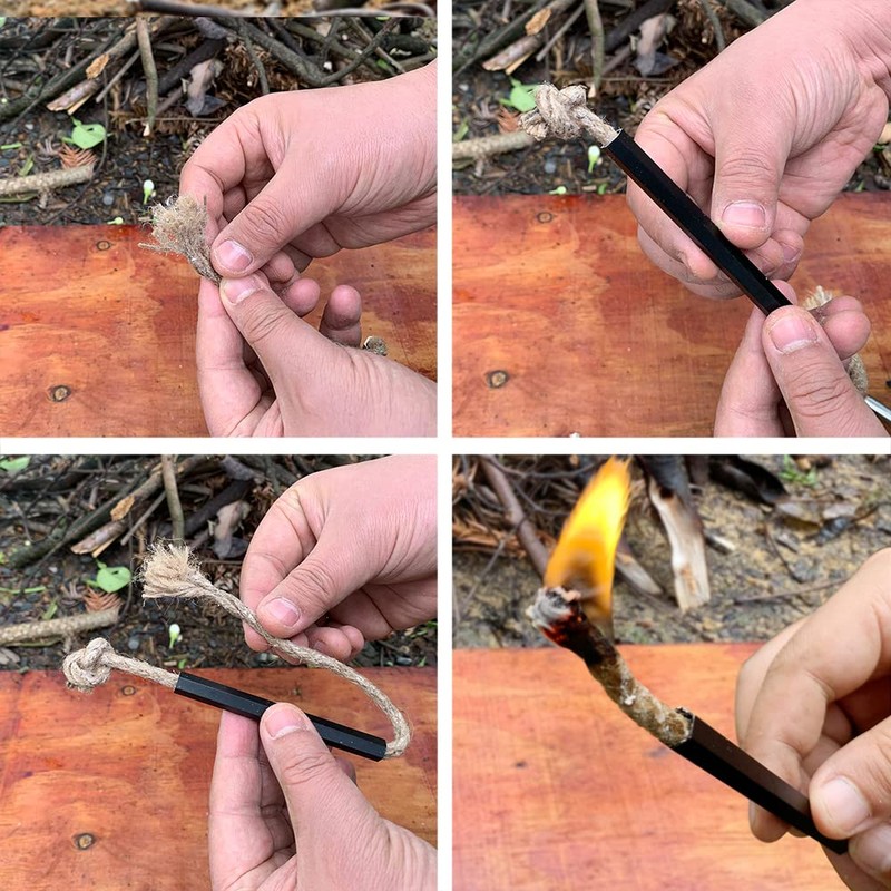Fire Starter Survival Kit, Larger Ferro Rod with Striker Lanyard