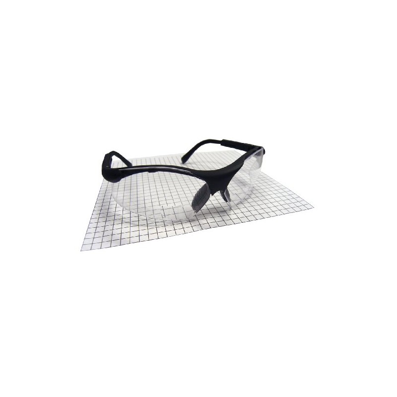 SAS Safety Sidewinder Readers Safety Glasses -Black Frame - Clear