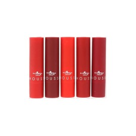 Italia Deluxe Top Five Mousse Matte Lipstick Set - Caliente Reds