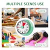 Mechanical Kitchen Timer, 60 Minute Visual Timers for Home Cooking
