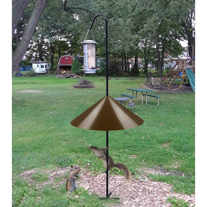 Ansionsol 19 Inch Wide Squirrel Baffle for Bird Feeder Pole,