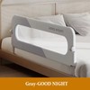 Foldable Baby Bed Rail Guard, 180° Flip Down Adjustable Toddler