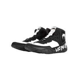 Venum Men's Women's Wrestling Boxing Elite Shoe - Black/White