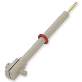 Labasics Platinum Electrode Holder with 10x15 mm Platinum Sheet, 99.99% Purity, High-Temperature Resistant PEEK Shell, for Electrochemical Experiments and Laboratory Applications