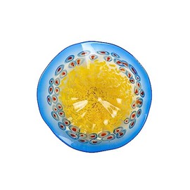 Dale Tiffany 13109AV-D12 Terraza Hand Blown Art Glass Wall Decor, Multicolor, 12" Diameter