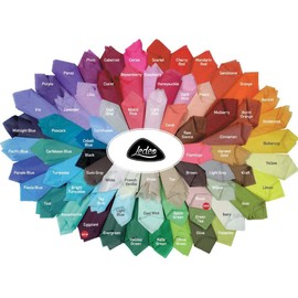 Premium Coloured Silk Tissue Paper 10 Sheets (50 x 75 cm) Choice of Colours