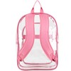 FUEL Clear Backpack Heavy Duty PVC Transparent Backpack Large Clear