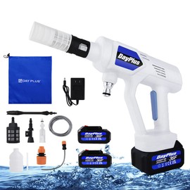 Cordless Power Washer 652PSI Portable Cordless Pressure Washer Gun with 180° Adjustable Nozzle,21V 3000mAh Battery,3 Variable Speed Electric Pressure Washer for Cars,Fences,Floor