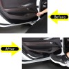 Nicecar88 Fits For Corvette C8 2020-2023 PVC Black Bottom Door