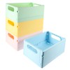 LABRIMP 4pcs Collapsible Kitchen Organiser Storage Baskets Cute Multifunctional Home