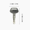 12PCS 787 Ignition Keys，Replaces OEM Part TR261434 Compatible with Komatsu