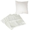 Allgala 4-Pack Decorative Throw Pillow Cover 18x18 Inch (White)-PW82212