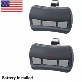 Unbranded Remote for Genie &Overhead GITR-3 OCDTR-3 37517S Intellicode Garage Door Opener - 2 X Remotes with Clips