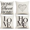 Epinki Cushion Cover Home Sweet Home Letter Cushion Cover House
