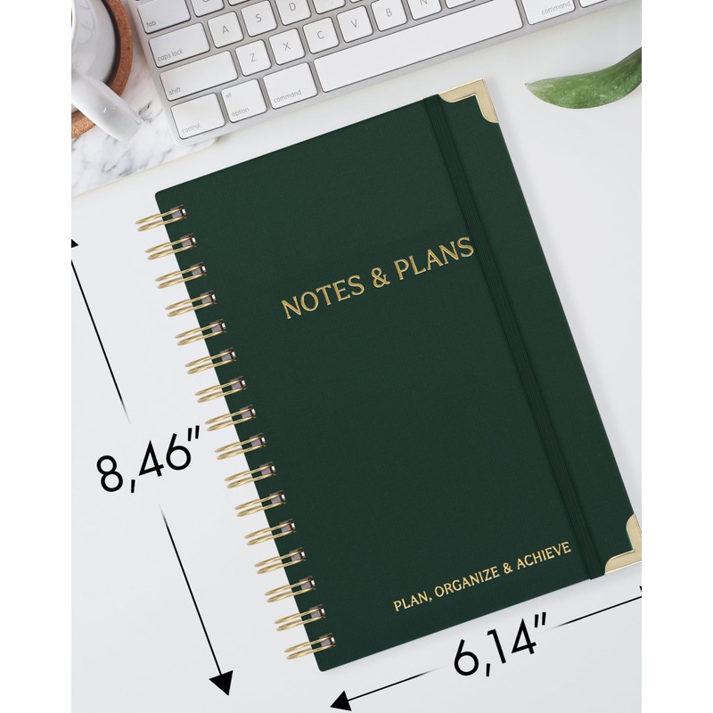 ZICOTO Aesthetic Daily Planner And Notebook With Hourly Schedule -