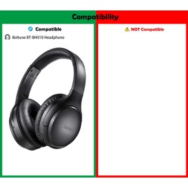 DowiTech Professional Headset Replacement Earpads Cushion Headphone Ear Pads Compatible with Boltune BT-BH010 Headphone