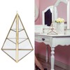 Jewelry Storage Rack Pyramid Shape 3 Layers Decorative Display Stand