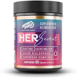 BPN PRO  Vitaminas Para Mujer Her Secret  Colágeno, Biotina y Complejo B  Para Cabello, Piel y Uñas - Multivitamínico con Zinc y Vitamina D3, Sin