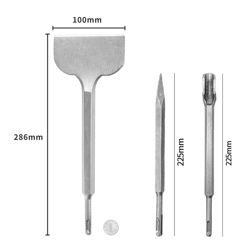 ESCULTORA 4Inch Air Chisel Bit, Premium Alloy Steel Tile Removal