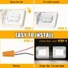 HAISTYLE RV LED Ceiling Double Dome Light Fixture with ON/Off
