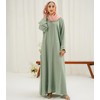 DIVINELY CRAFTED Women Abaya Button-Up - Modest And Fashionable Wear,