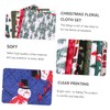 SOIMISS 10 Sheets Christmas Cotton Fabric Cloth Floral Patchwork Material