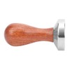 51mm Stainless Steel Coffee Tamper Wooden Handle Coffee Powder Hammer