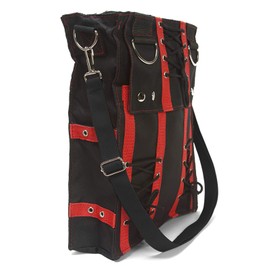 Women's Red Corset Bag Purse Goth Vamp Rockabilly Punk Deathrock Anime Cosplay