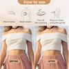 EMOET Double Padded Seamless Bra, Latest Upgraded Silicone Bra Cups,