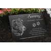 Chrisck Design Animal Gravestone Memorial Stone Made of Slate, 30