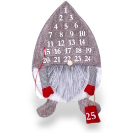 Plush Gonk Fill Christmas Treat Advent Calendar 1-25 Countdown To Christmas (Grey)