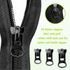 36 PCS Universal Zipper Repair Kit - 3 Size Double-Sided