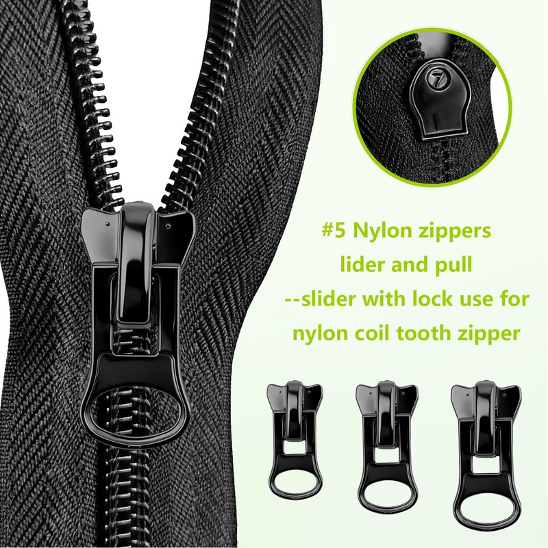 36 PCS Universal Zipper Repair Kit - 3 Size Double-Sided
