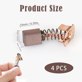 4 PCS CB430 Carbon Brushes, for Makita Cordless Angle Grinder 18V LXT BGA402, BGA450, BGA452, DGA452, GA400, GA400D, Motor Carbon Brush 191971-3 Replacement