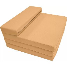 Danfuton Portable Lounger Shikibuton, Foldable Foam Beds Sleep 83 x 27 x 3, Peach