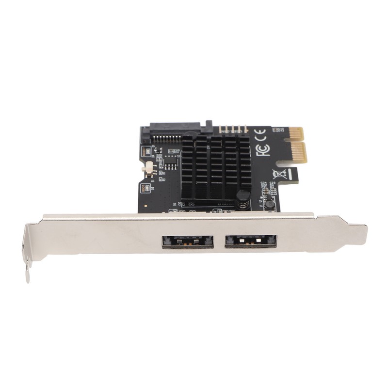 PCIE to Power ESATA Expansion Card 2 Port 6.0Gbps Support