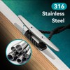 316 Stainless Steel Base Cleat,Tracker Boat Cleat,Marine Rope Base (8in)
