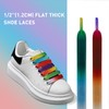 UamGlsob 2 Pairs 1/2''(1.2cm) Flat Thick Shoe Laces for Skate