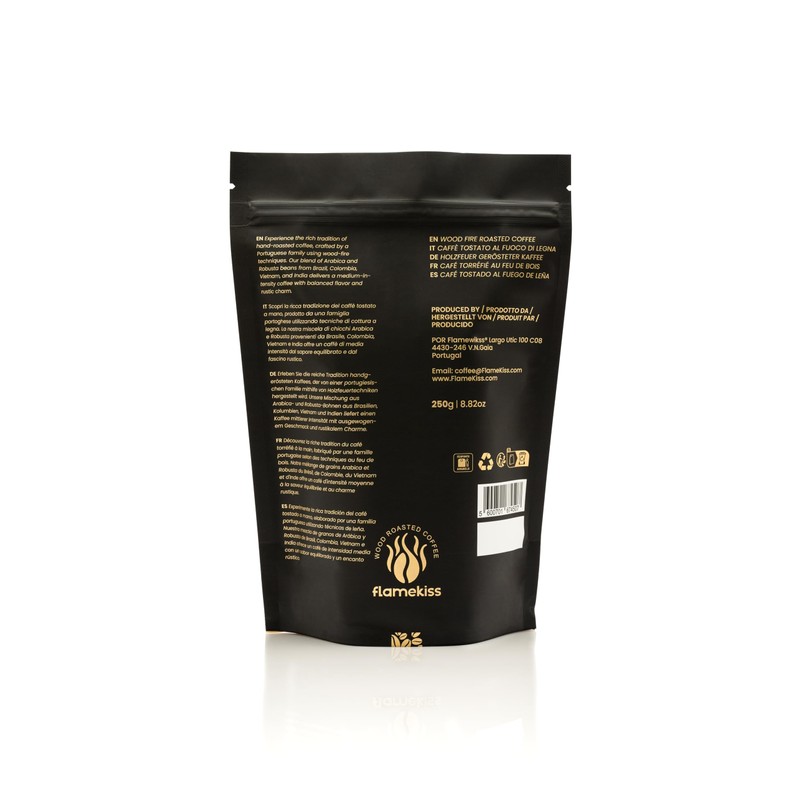 Flamekiss Coffee Beans 250 g - Premium Artisan Wood Fire