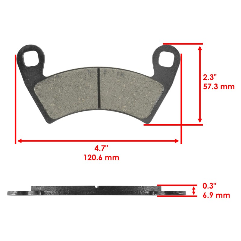 Caltric Front Brake Pads for Polaris Ranger 900 XP 2013