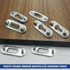 Keyhole Hanger 30 Pieces Metal Lens Head Fitting Picture Frame