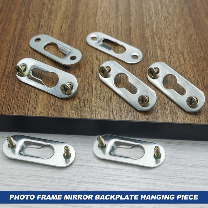Keyhole Hanger 30 Pieces Metal Lens Head Fitting Picture Frame