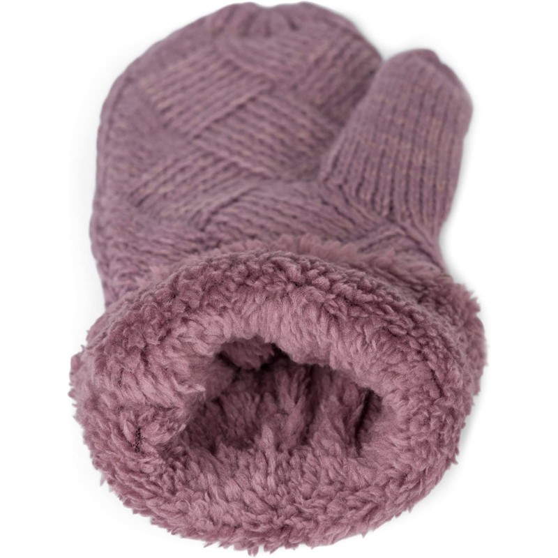 styleBREAKER 09010031 Women's Warm Winter Knitted Mittens, Gloves with Diamond