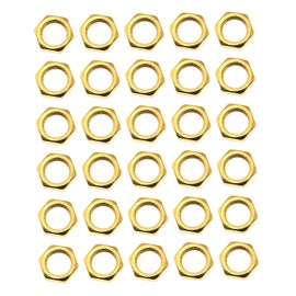 Maxmoral 30PCS Hex Lock Nut Fasteners Hand-Tightening Nut for 1/8IP Standard Lamp Pipe