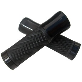 MotorToGo Black Open End Handlebar Grips Gel Compatible for 1991 Kawasaki KZ1000P