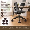 Office Chair Wheel Stopper Cups for Floor Protection – 5-Piece