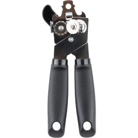 Ekco | Abrelatas de Acero Inoxidable con Mango Ergonómico - Negro